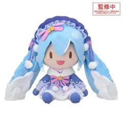 初音ミク 雪ミク2021 どでかジャンボふわふわぬいぐるみ グッズ]雪ミク2021 どでかジャンボふわふわぬいぐるみ | SNOW