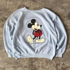 90s風 ディズニー ミッキーマウス スウェット ゆるダボビッグシルエット 古着