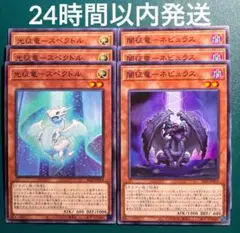 遊戯王　光征竜-スペクトル3枚、闇征竜-ネビュラス3枚　セット　1　せいりゅう