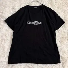 m1045 美品✨コムサイズム ロゴプリント半袖Tシャツ 英字 コットン100%