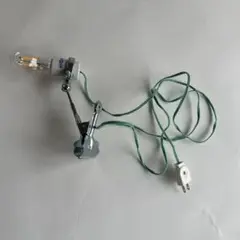 ビンテージ 陶器エイリライト クリップライト緑ケーブル　写真専門