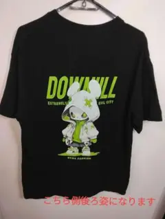 DOWNHILL ヘビーウェイトウサギグラフィックプリントTシャツ