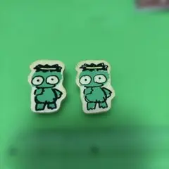 カッパのクリップ　2個　レトロ