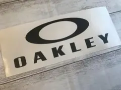 オークリー OAKLEY カッティング ステッカー 18㎝ マットブラック