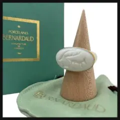 【美品】 ベルナルド 指輪 ホワイト インタリオリング 16号