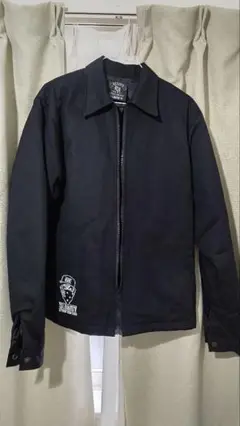 【美品】SLANGYスランジー スタンレー ノーカラー黒ジャケット オラオラ系
