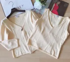 極美品!FOXEY 柔らか綿素材アンサンブル 40 Rene