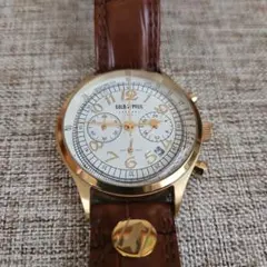 GOLD & PEIL クロノグラフ 　電池新品交換済み