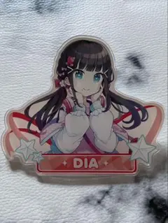 ラブライブAqours 黒澤ダイヤヴィレッジヴァンガード　アクリルバッジ