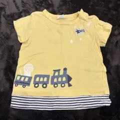 80 ライオン列車プリント 半袖Tシャツ