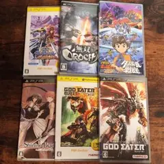 PSP 戦国バサラ　ゴットイーター　ダンボール戦記　無双　シャイニングブレイド