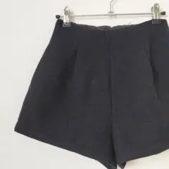 美品 SLY スライ ショートパンツ タック 後ろファスナー 裏地あり