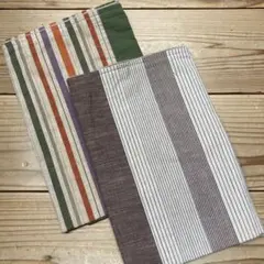 <未使用> ハンドメイド　座布団カバー　会津木綿＆遠州木綿
