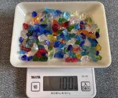 琉球ガラスカレット　サイズMIX 約100g