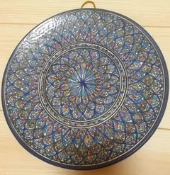 チュニジア　ナブール焼き　絵皿 壁掛け絵皿 インテリア 装飾 飾皿