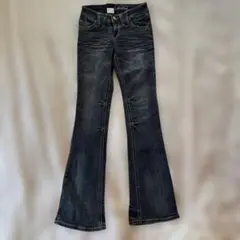 CECIL McBEE セシルマクビー フレアデニム　w24 Y2K グランジ