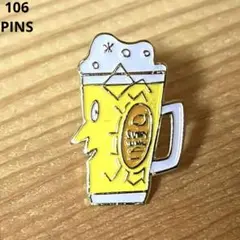 NO.106 ピンバッジ サントリー 角瓶 80th ジョッキ 顔
