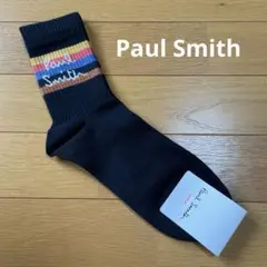 Paul Smith ロゴポップカラー ソックス　 黒