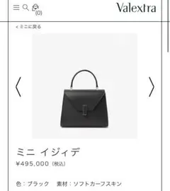 百貨店直営店購入 Valextra ヴァレクストラ ミニ イジィデ