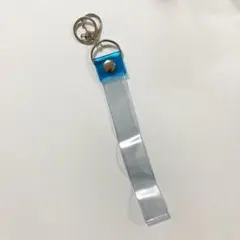 銀テープ ホルダー 簡単収納 キーストラップ 25mm幅 ロング1個