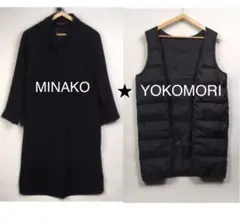 大きいサイズ MINAKO YOKOMORI ダウンライナー付き2wayコート