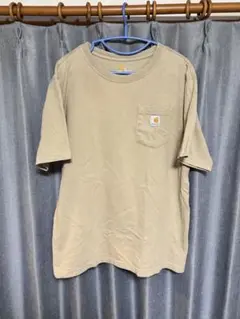 Carhartt ブラウン Tシャツ フロントポケット付き　Mサイズ