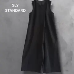 SLY standard 黒 ノースリーブ オールインワン　サロペット　スライ
