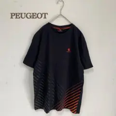 プジョー/PEUGEOT】半袖　Tシャツ【M】コットン　黒　カットソー　トップス