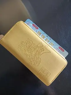 未使用品 | 開運財布イエロー黄色 ラウンドファスナー