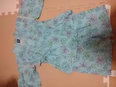 花火バスター 甚平 120cm 水色