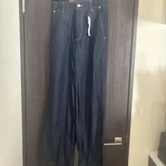 GU ライトデニムワイドパンツ　Lサイズ タグ付き