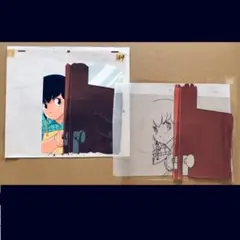 めぞん一刻セル画 管理人室で電話を切る五代君　原画あり めぞん一刻セル画 管理人室で電話を切る五代君 原画あり - メルカリ