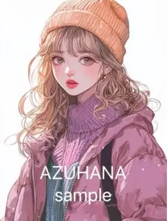 3429 女の子　カジュアル　カラフルコーデ　人物ステッカー　コラージュ素材