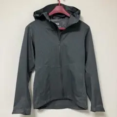 【美品】UNIQLOブロックテックパーカー　グレー　S 撥水通気伸縮