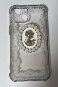 レース装飾のiPhone 13mini ケース
