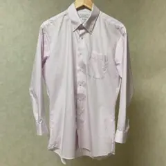 AOKI メンズ LES MUES 薄いピンク チェック柄 シャツ LL82