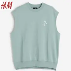 【美品】H&M コットンプルオーバーベスト　アジア限定商品