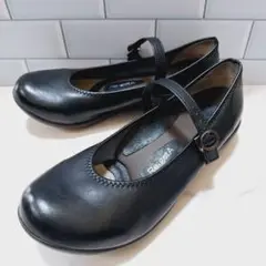 Re:getA　リゲッタ　ベルト ローヒールパンプス シューズ M 黒