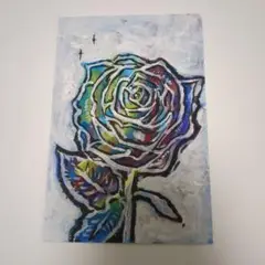 手描きアクリル画　ポストカードサイズ
