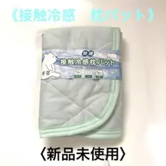 接触冷感　枕パット　ミントグリーン　43x63cm 《新品未使用》