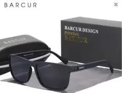 BARCUR DESIGN スクエア サングラス ブラック