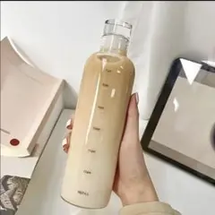 500ml 水筒 ウォーターボトル タイマー付き クリア 透明 ホワイト
