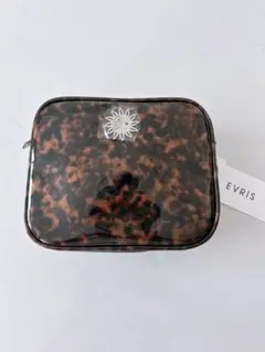 EVRIS エナメル ヒョウ柄 べっこう ショルダーバッグ