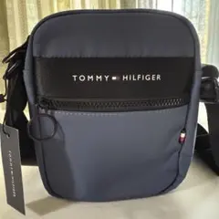 【新品】トミーヒルフィガー　ブルー　ミニショルダーバッグ　カメラバッグ