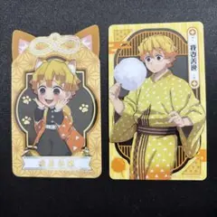ナムコ限定　鬼滅の刃　クリアシート　クリアカード　我妻善逸　（レア１つ）