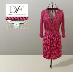 【DVF】ダイアンフォンファステンバーグ　七分袖　フローラル柄　チュニック　0