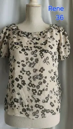 大変美品　Rene 可愛いく上品なシルクシフォンブラウス