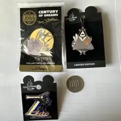 ディズニー　ナイトビフォー・クリスマス　ピンバッジ3個セット