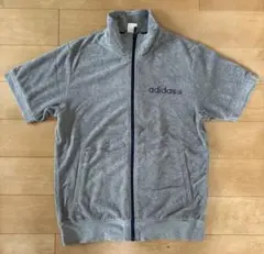 【8月末で出品終了】美品　adidas ジップアップ　半袖