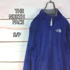 ザノースフェイス ボアジャケット 刺繍ロゴ パープル系 レディース Sサイズ